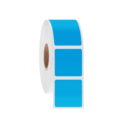 Ga International NitroTag Cryogenic Barcode Labels, 1x1, 1" Core, Blue, 1000 Labels 247185B